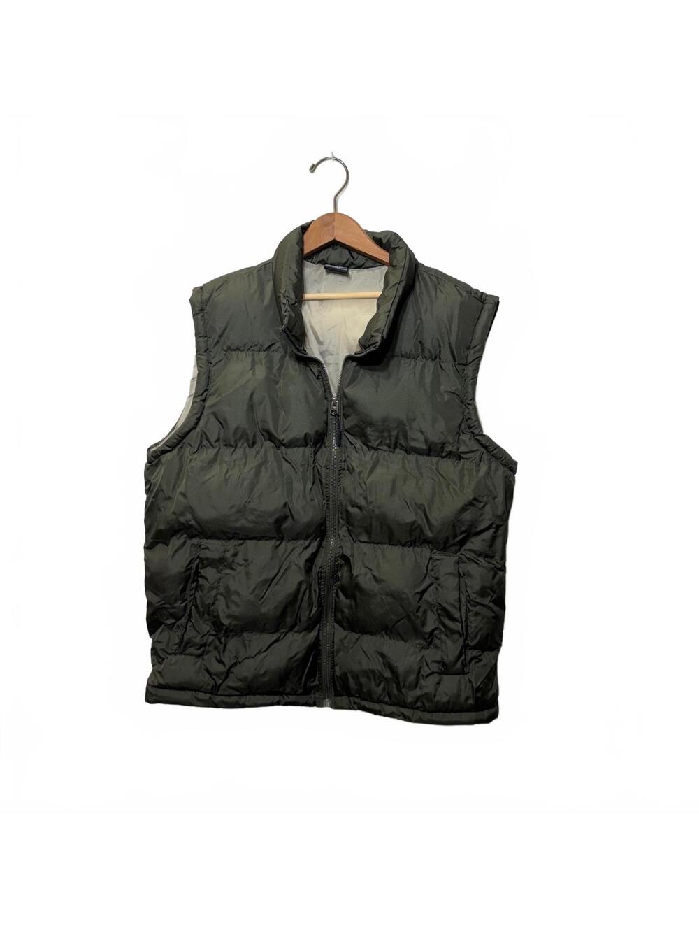 FTP Olive Green Quilted Puffer Vest Size L